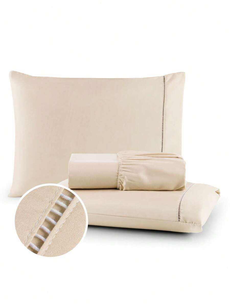 Sheet Sets with Pillowcases - 香檳色 - 查看 1