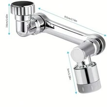 360 Degree Rotatable Faucet - Silver - View 4