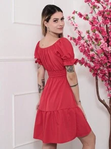 Women Dresses - 紅色 - 查看 2