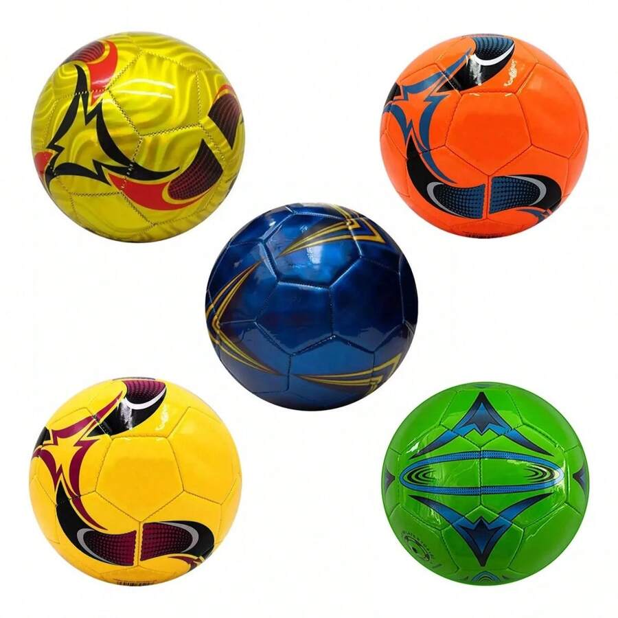 5 LAMINATED RECREATIONAL SOCCER FOOTBALL BALLS FOR CHILDREN GOAL FOOTBALL - 駝色 - 查看 1