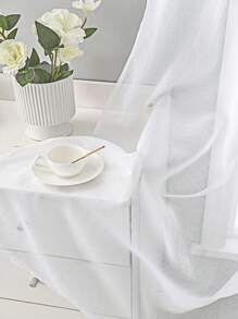 1pc Christmas Theme Digital Print Window Curtain - Multicolor - View 7