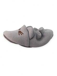 1pair Soft Bottom Anti-Slip Infant & Toddler Flat Shoes For Spring And Autumn - Grey - View 8