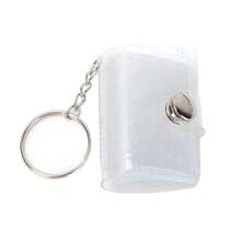 2 piezas Lindos Llaveros de mini álbumes de fotos, llavero de álbum de fotos con estilo de inserción y soporte de identificación, colgante de bolso, regalo ideal para amigos, adecuado para regalos de festivales, color casual aleatorio. - Multicolor - Ver 5