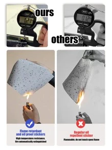 1pc White Marble Pattern Kitchen Oil-Proof Sticker, Waterproof Self-Adhesive Wallpaper, High-Temperature Resistant Countertop & Cabinet Renovation Paper, Transparent Electrostatic Protection Film, Cabinet Door Protective Sheet, Stickers, Wall Decal, Vinyl Decal For Home Decorations, Spring Decoration Items Refresh Your Home, Rama Decoration Stickers Gifts Birthday Graduation - White - View 6