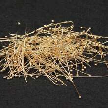 200pcs/pack Metal Ball Head Pins, Diameter 0.5mm, Used For Diy Jewelry Making, 16/20/25/30/35/40/50mm