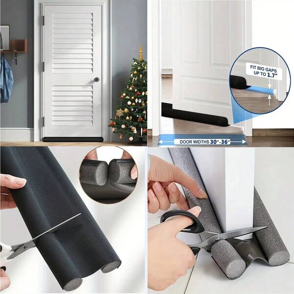 1pcDoor Seal Strip; Soundproofing Window And Door Gap Windproof Strip; Sound Insulation Insulation Dustproof Seal Strip Room Decor Home Decor Wall Decor Bathroom Decor Bedroom Decor Room Decoration Stuff Living Room Decor House Decor Home Decor Living Room Wall Paper Stickers