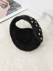 耳罩，新设计，冬季户外保暖耳罩，适合男孩和女孩，大尺寸，波尔卡圆点图案，冬季耳罩，耳罩，适合寒冷天气