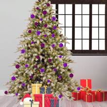 24入組3cm紫色聖誕裝飾掛墜球 - 紫色 - 查看 5