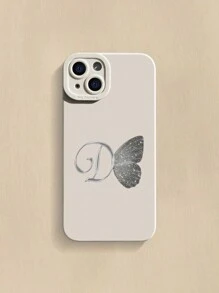 適用於蘋果三星華為小米蝴蝶軟殼TPU塗裝手機保護殼 - 彩色 - 查看 4