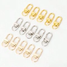 10入組/批黃金鍍層鉤扣,適用於diy首飾製作配件 - 門扣/10個 - 查看 4