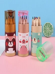 12pcs Cartoon Pencils