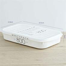 1pc Kitchen Refrigerator Fresh-keeping Box With Scale, Ice Powder & Food Ingredient Container, Lunch Box, Meat Storage Box - White - View 6