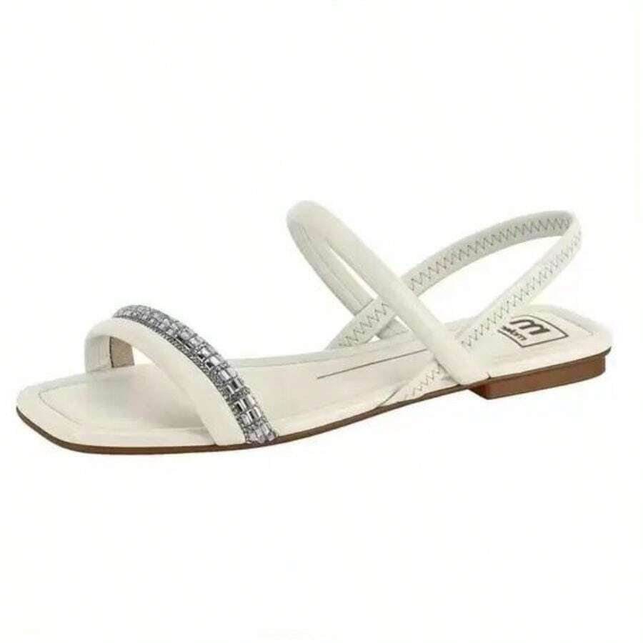 Women Flat Sandals - trắng - Xem 1
