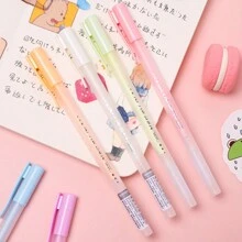 4pcs/Set Dot Glue Pen Set With Refills, Colored Pens, Ideal Supplies For Students' Diy Planner & Study - Blue - View 6