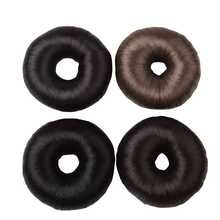 1pc Black Synthetic Hair Scrunchie For Daily Use - Black - View 1