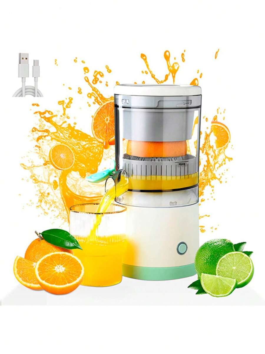 Exprimidor eléctrico inalámbrico Extractor de frutas portátil con USB - Verde - Ver 1