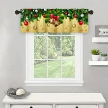 1 Miếng Giáng sinh vui vẻ In Cửa sổ Rèm Với Cây Và Chuông Thiết kế , Nhà  Đồ trang trí - Nhiều màu - Xem 3