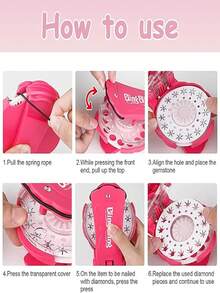 360 Piezas Pegatinas De Joyas Mágicas Para El Cabello Con Aplicador De Pedrería, Adecuado Para Juegos De Simulación De Niñas - Multicolor - Ver 4