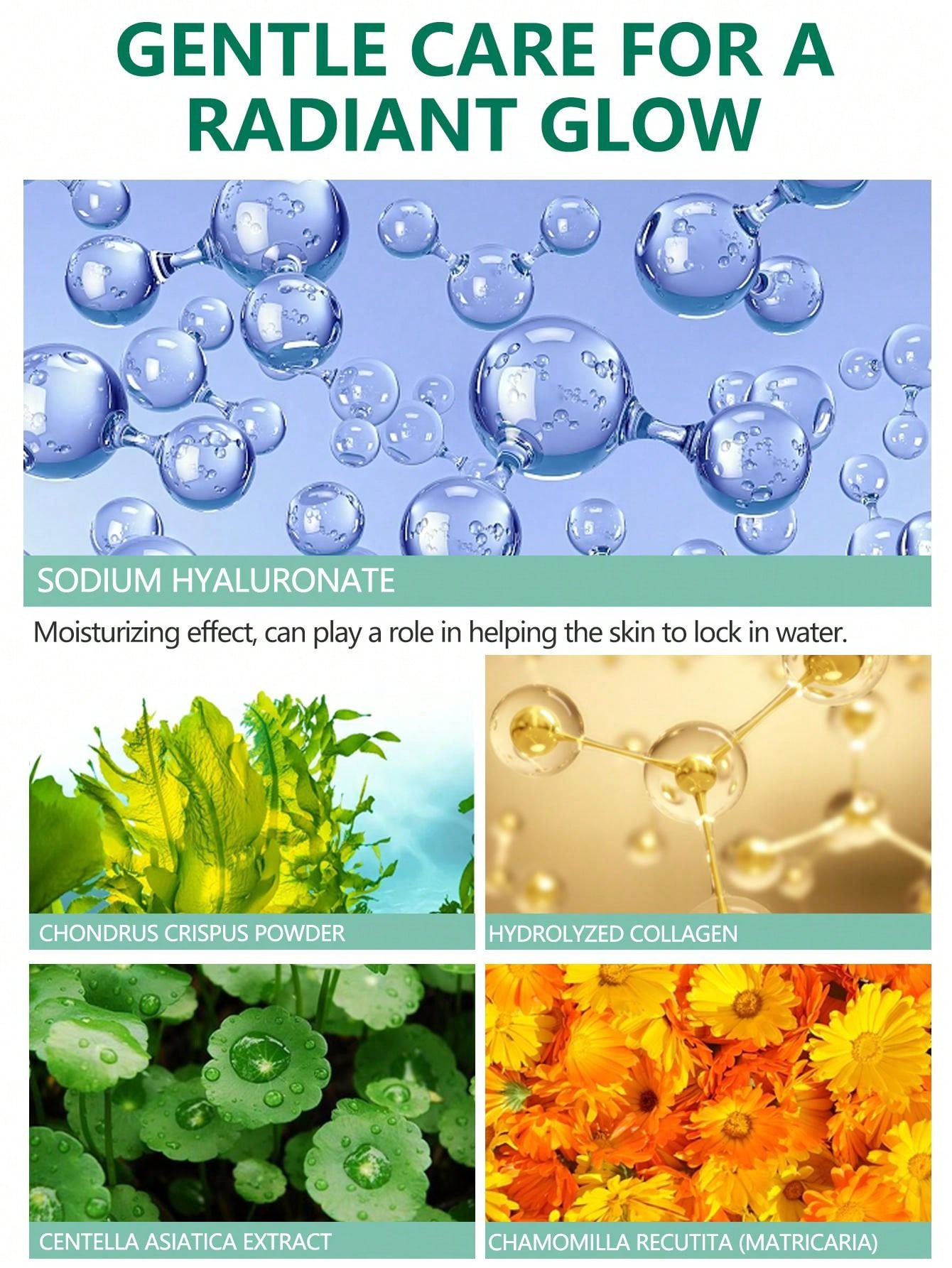 Orange Hydrogel Collagen Crystal Eye Patch With Sequins For