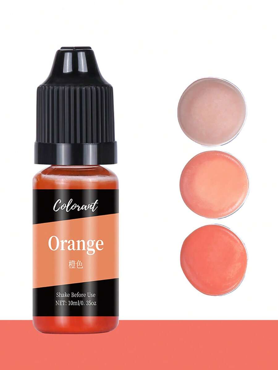 每瓶10毫升環氧樹脂顏料24色蠟燭染料彩色,diy大豆蠟蜜蠟阿香皂染料手工製作用品 - orange - 查看 1