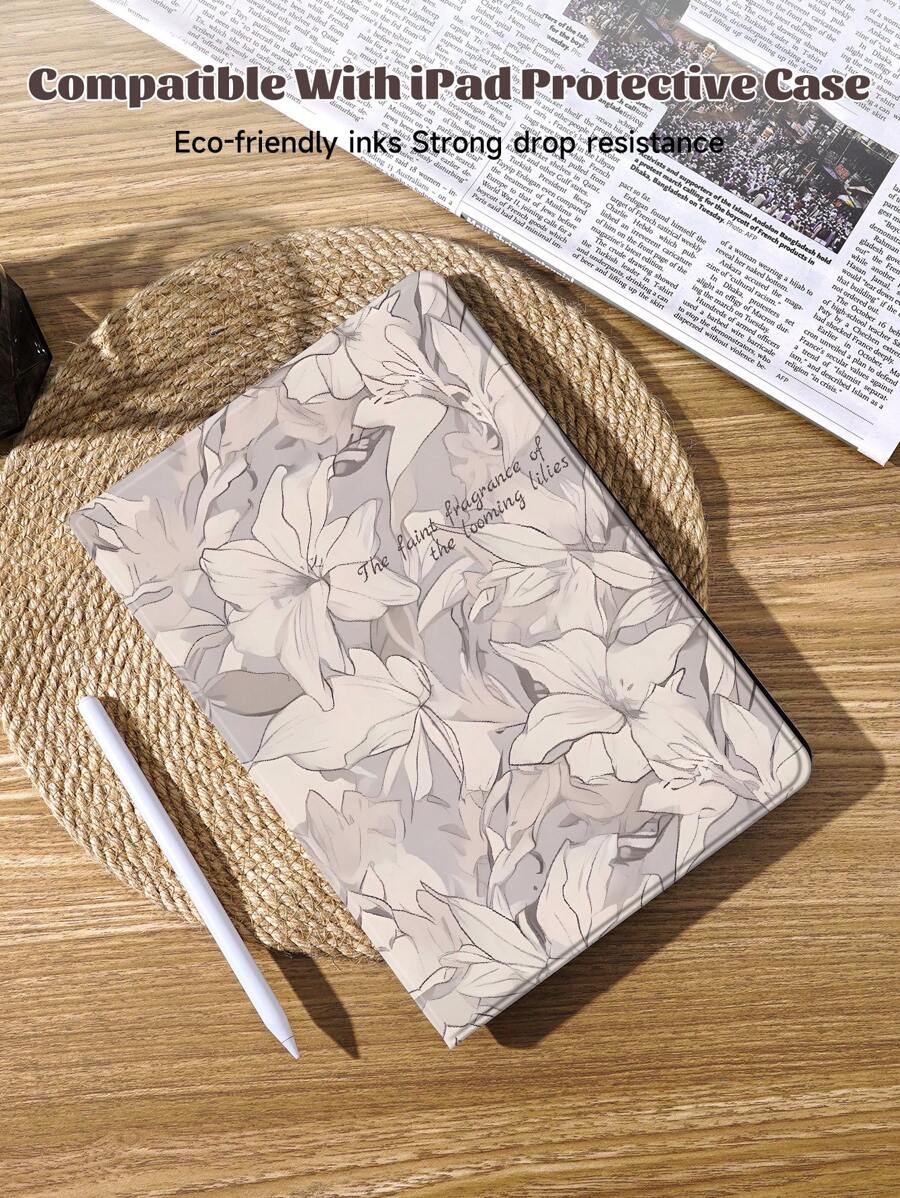 Vỏ hoa Tương thích với iPad IPad Air4/5 10.9 inch mới, Tương thích với Metepad Pro10.8/ Tab 11/Cover, Hỗ trợ nắp bật/ngủ tự động