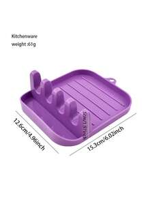 Organizador De Utensilios De Cocina Multifuncional Para Espátula, Cucharón, Palillos, Tapa De Olla, Estante De Almacenamiento De Utensilios De Cocina - Morado - Ver 6