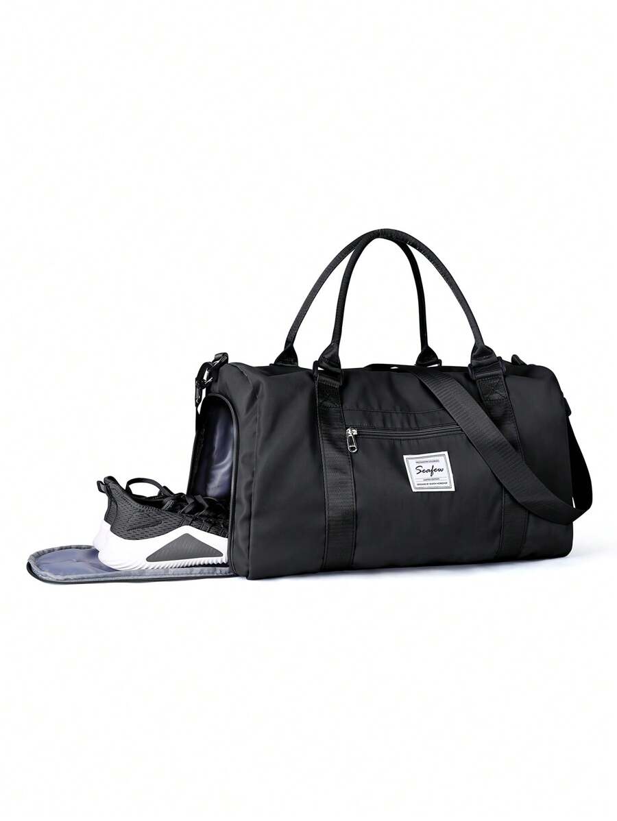 兒童過夜巨型手提袋運動體育頂級行李袋(男女適用),便攜式防水手推車包大容量週末包,設有鞋格,符合學校和隨身攜帶尺寸,旅行、远足等使用。 全新低年级短暂旅行手提袋。