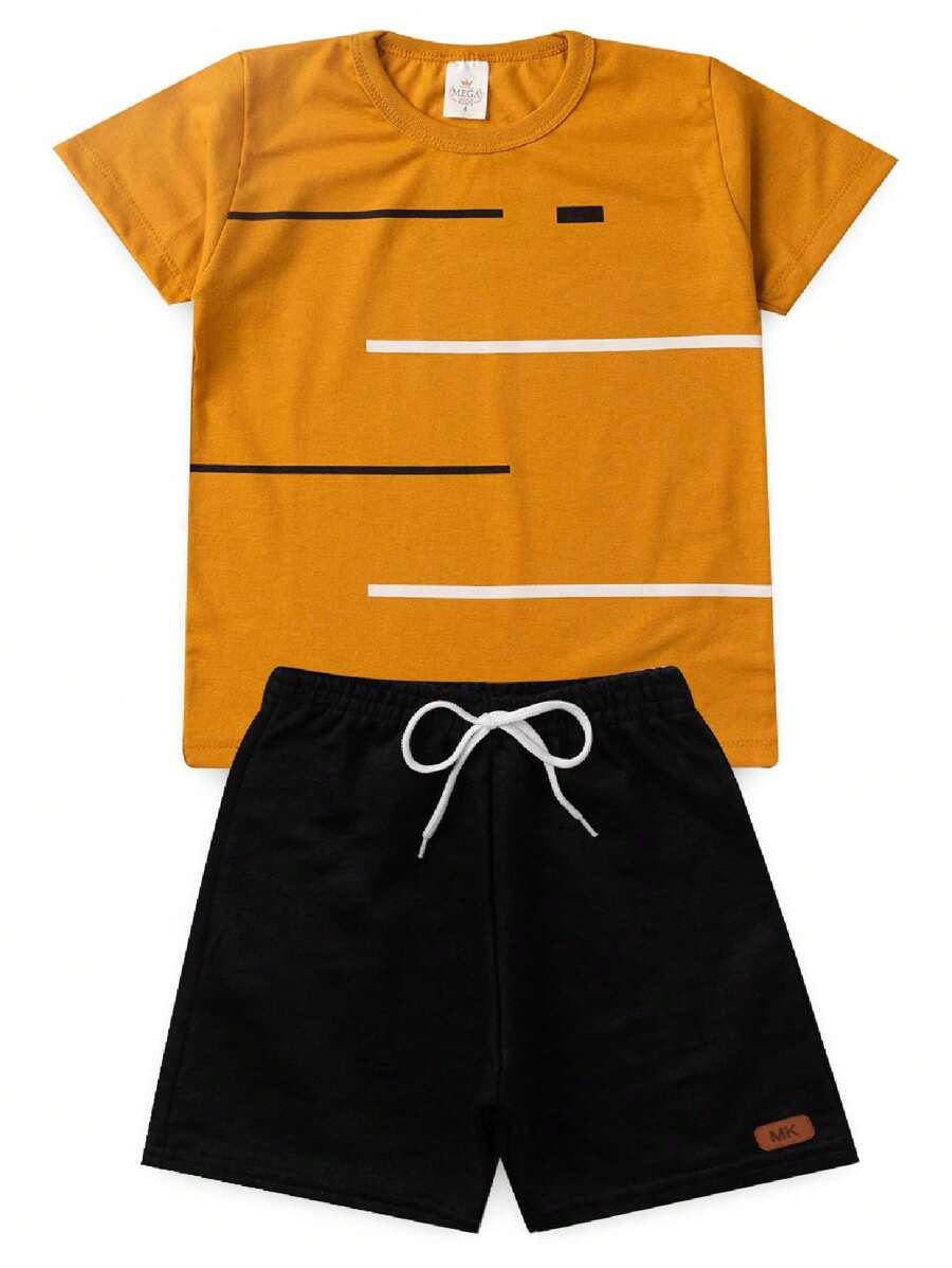 Young Boys Sets - 芥末黃 - 查看 1