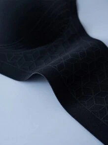1pc Comfortable Seamless Gel Bra - Black - View 3