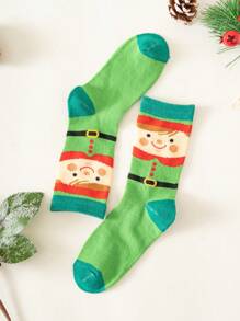Năm Của Giáng sinh Loạt Trẻ em Vớ , Giáng sinh Phải có Hoạt hình In Vớ giữa bắp chân - Nhiều màu - Xem 8
