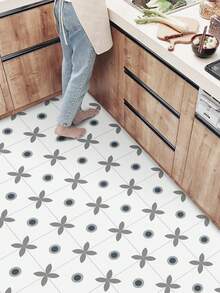 10入組防水,耐刮擦,防油貼紙適用於廚房,陽台,浴室,客廳,牆和地面