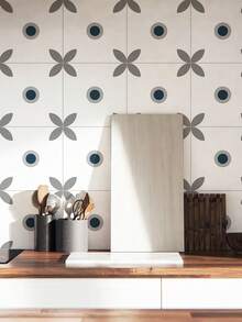 10入組防水,耐刮擦,防油貼紙適用於廚房,陽台,浴室,客廳,牆和地面