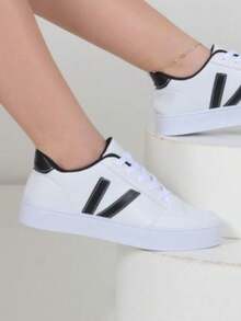 Women Casual Shoes - Black and White - View 3