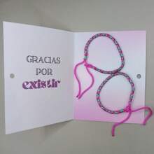 DUO PULSERAS FRIENDS STRAVE Regalo MEJOR AMIGA El set contiene: Dos pulseras de hilo en tarjeta para obsequio. - Multicolor - Ver 2