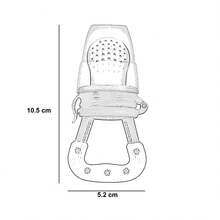Cepillo Dental Para Bebé Dedal Silicón + Chupón Frutas Bebé - Rosa - Ver 5