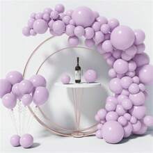 Phấn màu Tím Bóng bay Kích thước khác nhau 18" 12" 10" 5" Vòng hoa bóng bay Arch Bộ dụng cụ Hoàn hảo Đối với Tiệc sinh nhật , Tốt nghiệp , Tắm em bé , Lễ cưới , Ngày lễ Đồ trang trí Và Ngày kỷ niệm ( Phấn màu Tím ) - Màu tím hoa cà - Xem 1