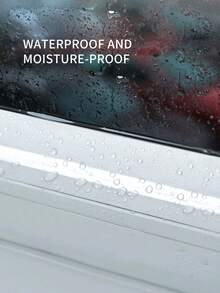 1 Roll Window Insulation Film With Tape Winter Draft Excluder Windproof Waterproof Seal Strip For High Adhesive - White - View 4