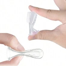 Cepillo Dental Para Bebé Dedal Silicón + Chupón Frutas Bebé - Rosa - Ver 8