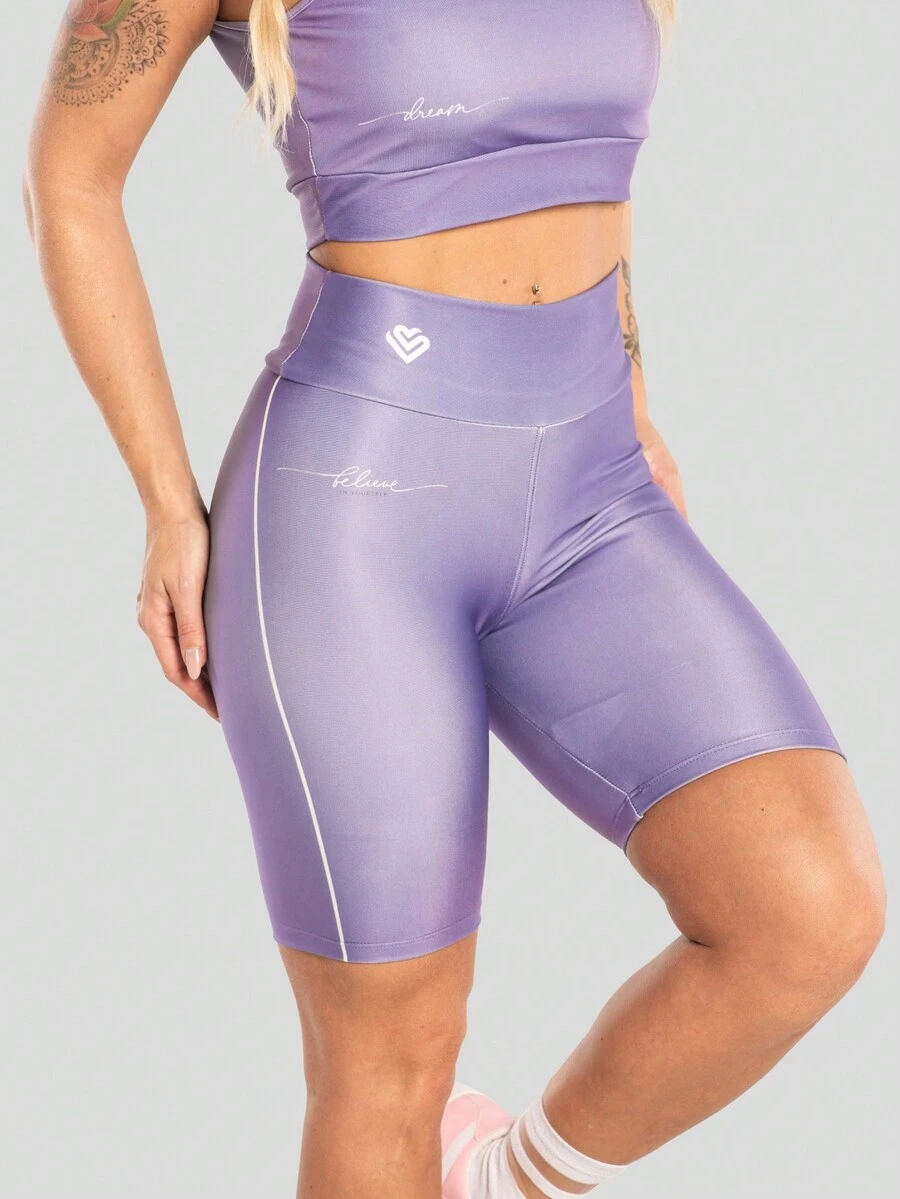 Women Sports Shorts - Màu tím - Xem 1