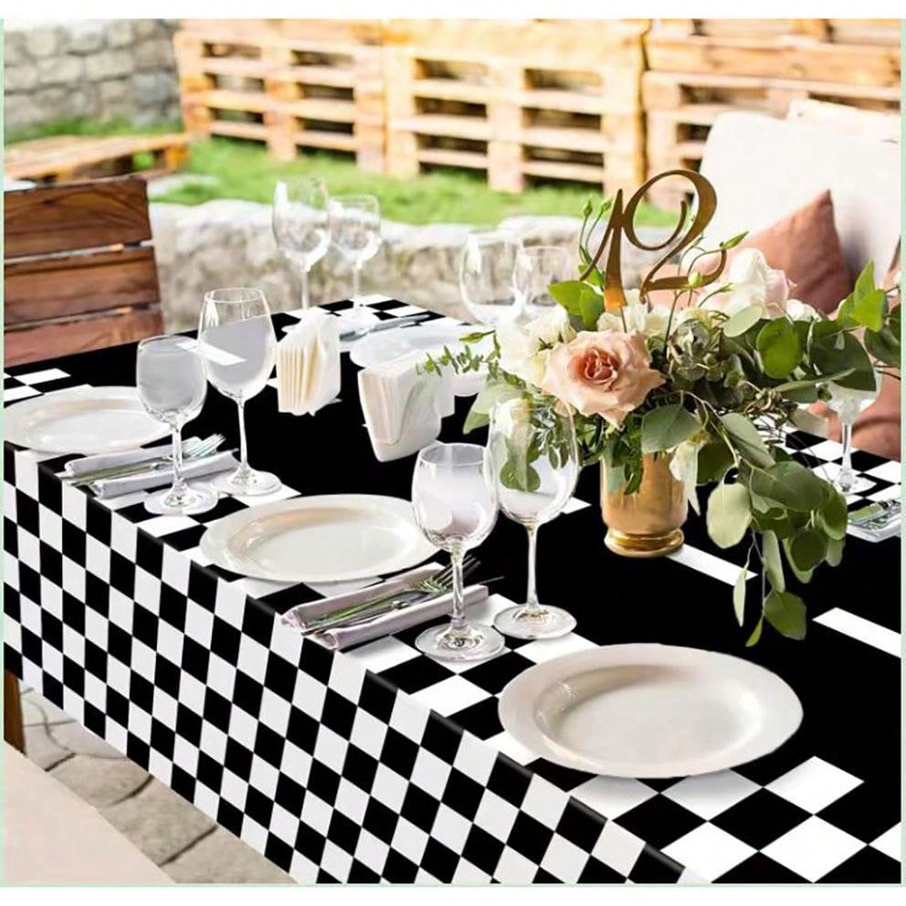 1pc Car Racing Birthday Party Decorations, Race Track Plastic