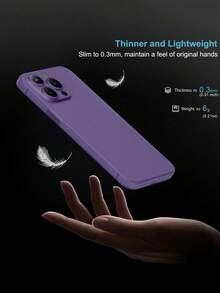 White Ultra-Thin Phone Case Full Coverage Camera Lens Compatible With IPhone With Lightweight Matte Coating, Minimalism, Anti-Drop - White - View 3