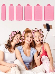 Sponge Hair Rollers, Foam Hair Roller Sleeping Hair Curlers Flexible Hair Styling Curlers Sponge Curlers For Hairdressing Styling, Hair Rollers, Heatless Curls, Hair Curler, Hair Products And Accessories For Barber Salon Beauty Back To School, Travel Holiday Essentials, Hair Accessories For Women, Hair Curlers, Curly Hair Products, Curler, Rollers For Hairdressing Equipment, Accessories, Hair Curl, Curly Hair Tools, Hair Roller, Christmas,Curly Hair, Hair Curler, Hair Rollers, Heatless Curl, Heatless Curls, Rollers, Hair Curlers, Curly Hair Products, Hair Curl, Hair Roller, Rollers For Hair, Curly Hair Tools, Heatless Curlers,Hair, Accessories, Hair Products, Hair Tools, Hair Stuff, Hair Care, Curly Hair Brush, Barber, Barber Accessories, Hairdressing Equipment - Pink - View 6