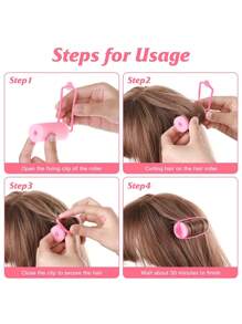 Sponge Hair Rollers, Foam Hair Roller Sleeping Hair Curlers Flexible Hair Styling Curlers Sponge Curlers For Hairdressing Styling, Hair Rollers, Heatless Curls, Hair Curler, Hair Products And Accessories For Barber Salon Beauty Back To School, Travel Holiday Essentials, Hair Accessories For Women, Hair Curlers, Curly Hair Products, Curler, Rollers For Hairdressing Equipment, Accessories, Hair Curl, Curly Hair Tools, Hair Roller, Christmas,Curly Hair, Hair Curler, Hair Rollers, Heatless Curl, Heatless Curls, Rollers, Hair Curlers, Curly Hair Products, Hair Curl, Hair Roller, Rollers For Hair, Curly Hair Tools, Heatless Curlers,Hair, Accessories, Hair Products, Hair Tools, Hair Stuff, Hair Care, Curly Hair Brush, Barber, Barber Accessories, Hairdressing Equipment - Pink - View 4