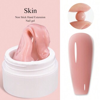 LIMEGIRL 15ml美甲延伸凝膠,非粘手光療快速建立凝膠浸泡式uv Led美甲凝膠,家用沙龍均可使用( 膚色 )