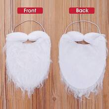 聖誕老人白色胡子,聖誕節用品和裝飾,新年快樂,2023聖誕禮物 - 白色 - 查看 5