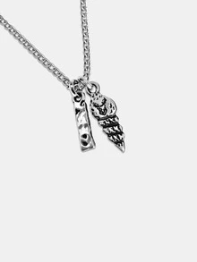 Men's Pendant Necklaces - Bạc - Xem 2