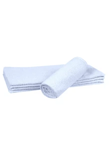 Kit 10 Toalhas de Rosto Salão de Beleza - Branco - Visão 5