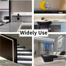 1 pieza Tira de luz LED blanca USB, con 60 LED/metro, no impermeable, tira de luz LED flexible, adecuada para retroiluminación de TV, computadora y cocina