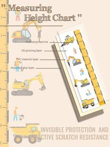 1 Roll Personalized Decorative Sticker For Children's Growth Height - Multicolor - View 7