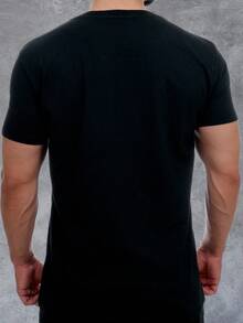 Men T-Shirts - 黑色 - 查看 3